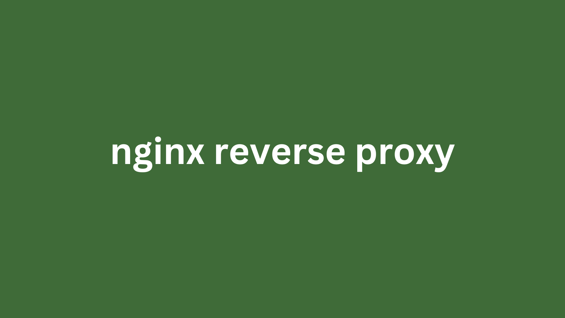 Nginx reverse proxy for django application